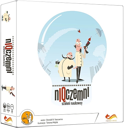 Okładka gry: nIQczemni: Szaleni naukowcy (Nefarious)