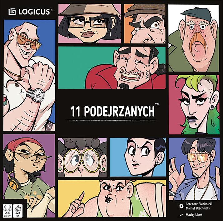 Okładka gry: 11 podejrzanych