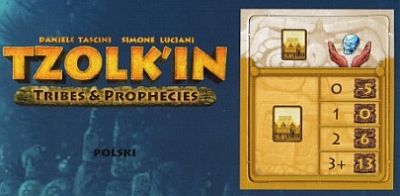 Okładka gry: Tzolkin: Kalendarz Majów - Plemiona i Przepowiednie: Ek Chuah