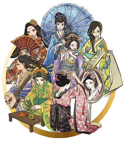 Okładka gry: Gejsze (Hanamikoji)