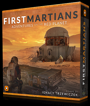 Okładka gry: Pierwsi Marsjanie: Przygody na Czerwonej Planecie