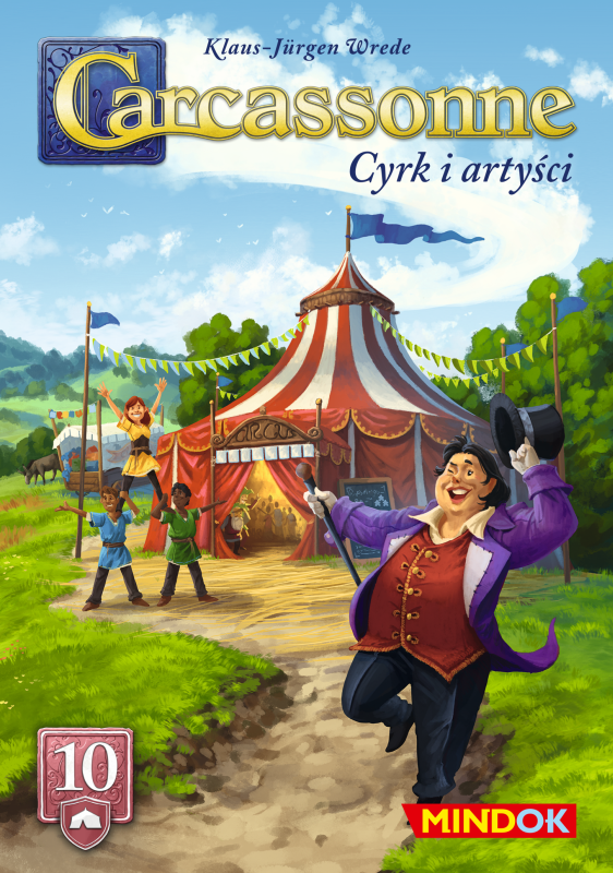 Okładka gry Carcassonne (3. edycja): Cyrk i artyści (10)