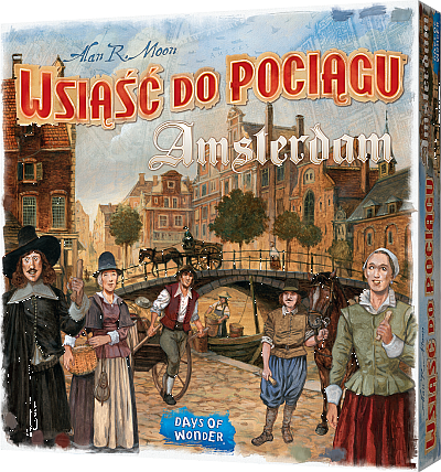 Okładka gry: Wsiąść do Pociągu: Amsterdam