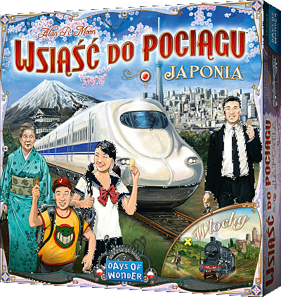 Okładka gry: Wsiąść do Pociągu: Kolekcja Map 7 - Japonia i Włochy