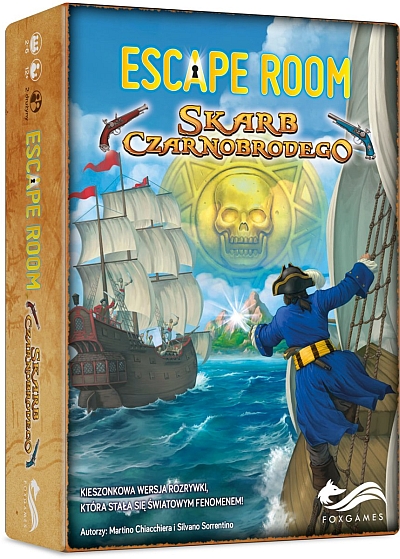 Okładka gry: Escape Room: Skarb Czarnobrodego