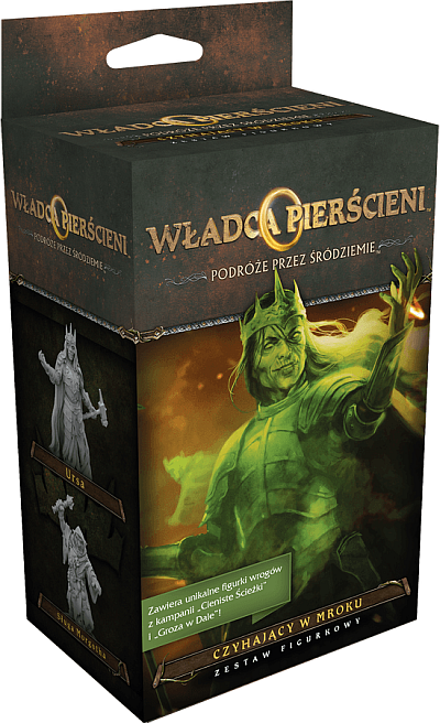 Okładka gry: Władca Pierścieni: Podróże przez Śródziemie - Czyhający w mroku
