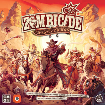 Okładka gry: Zombicide Żywi lub Nieumarli: Jeźdźcy Znikąd