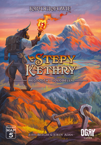 Okładka gry: Kartografowie: Stepy Kethery (zestaw map 5)