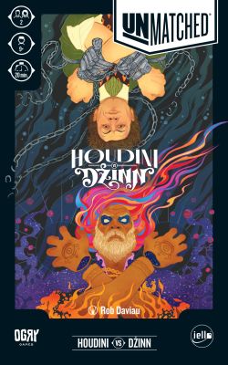 Okładka gry: Unmatched: Houdini vs Dżinn