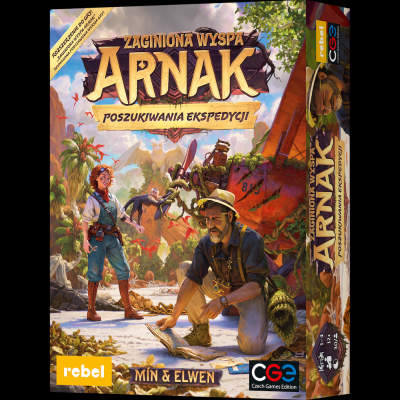 Okładka gry Zaginiona wyspa Arnak: Poszukiwania ekspedycji