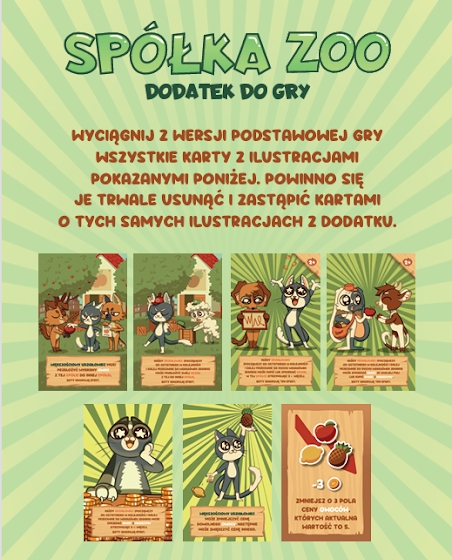Okładka gry: Spółka ZOO: Dodatek