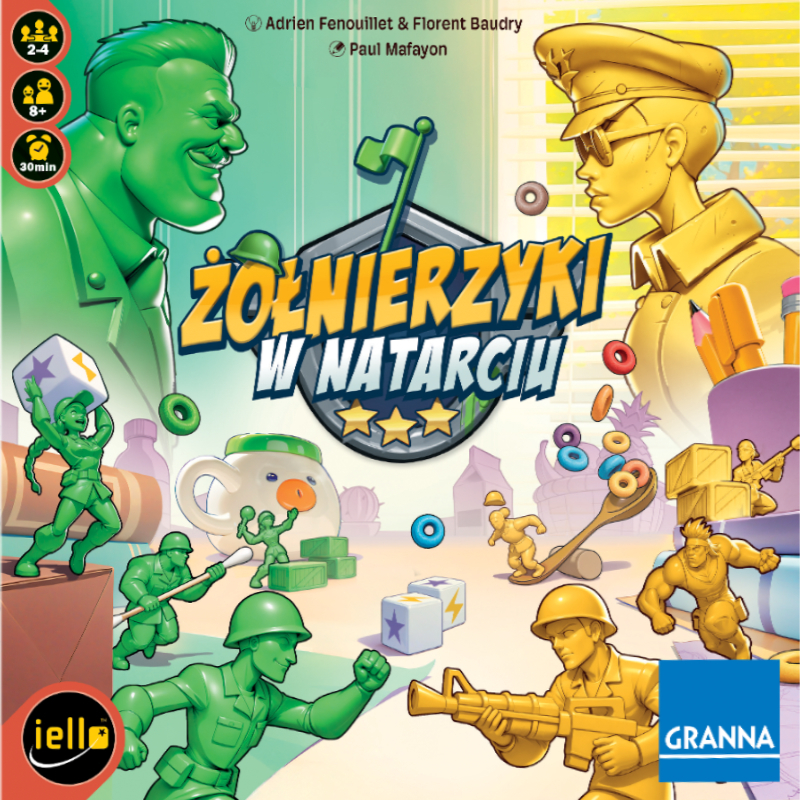 Okładka gry: Żołnierzyki w natarciu