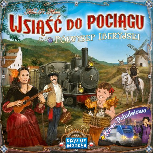 Okładka gry: Wsiąść do Pociągu: Kolekcja Map 8 - Półwysep Iberyjski i Korea Południowa