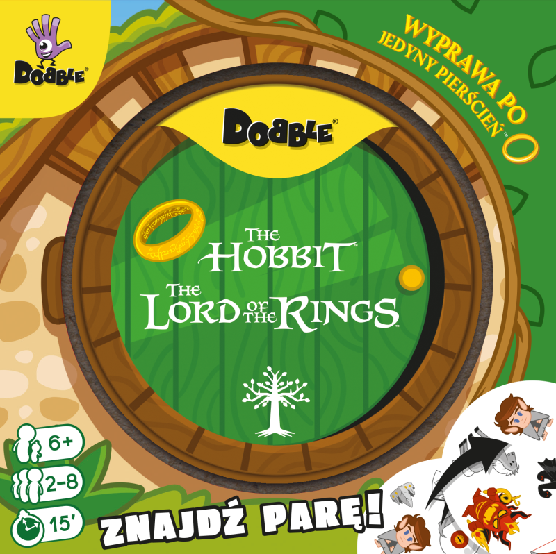 Okładka gry: Dobble Władca Pierścieni