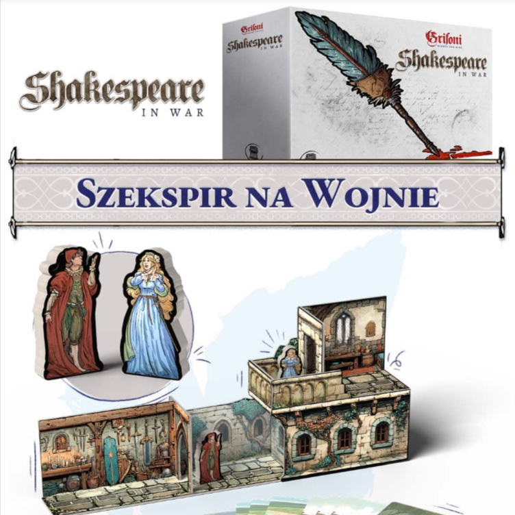 Okładka gry Grifoni: Ostrza do wynajęcia - Szekspir na wojnie