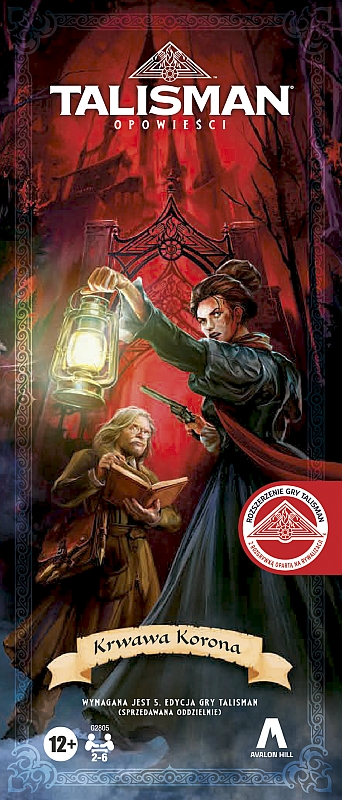 Okładka gry: Talisman: Magia i Miecz (5. edycja): Opowieści - Krwawa korona