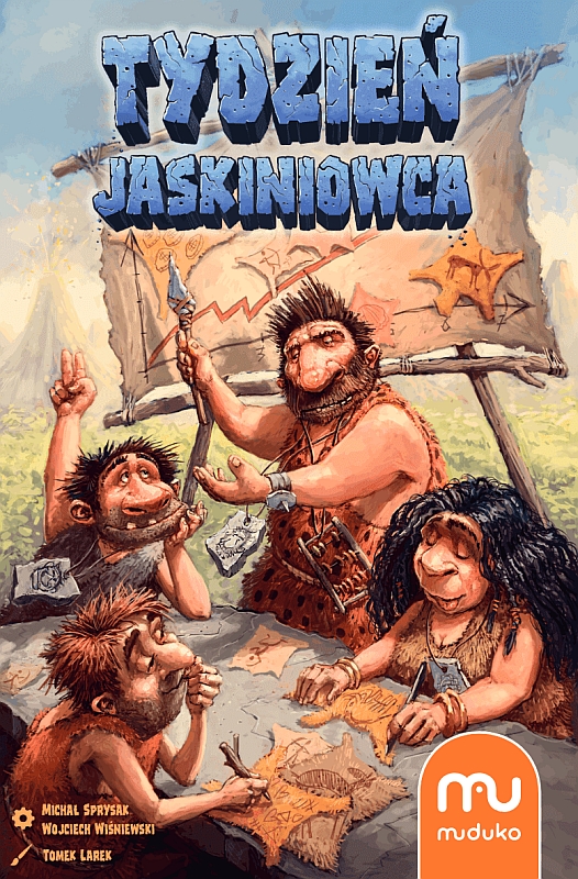Okładka gry: Tydzień z życia jaskiniowca