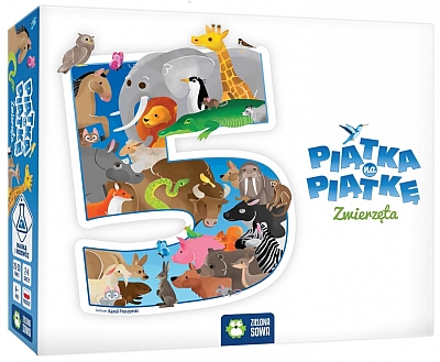 Okładka gry: Piątka na piątkę! Zwierzęta