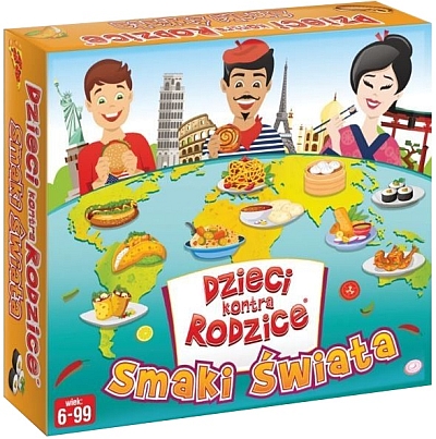 Okładka gry: Dzieci kontra rodzice: Smaki świata