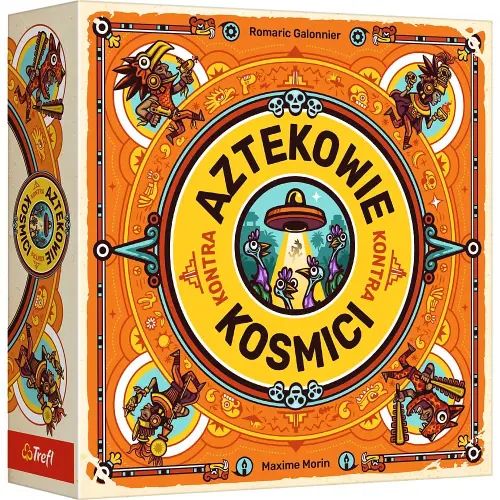 Okładka gry: Aztekowie kontra Kosmici