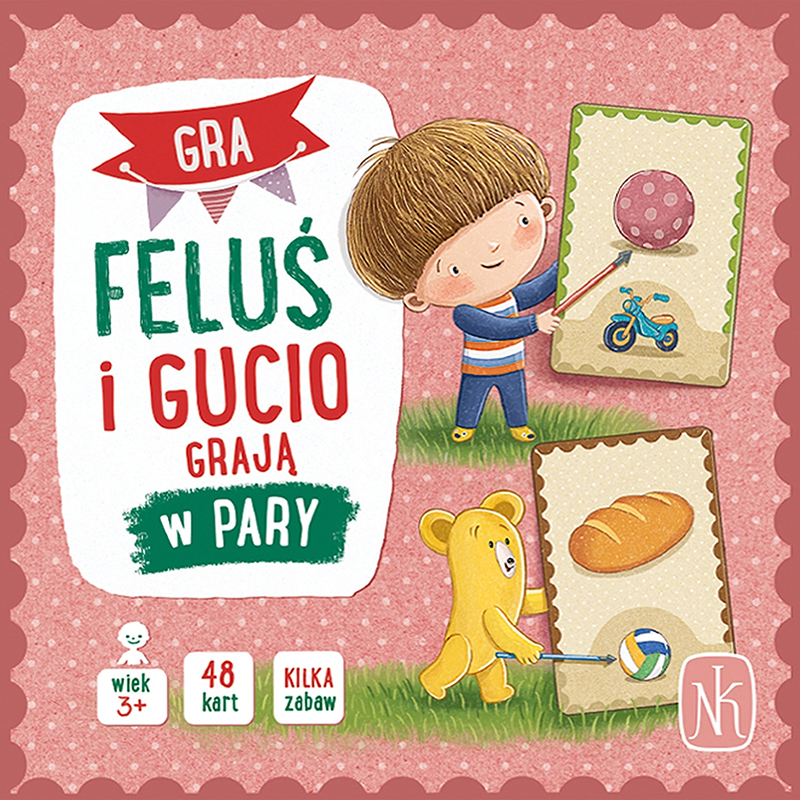 Okładka gry: Feluś i Gucio grają w pary