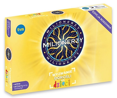 Okładka gry: Milionerzy - Dorośli vs Dzieci