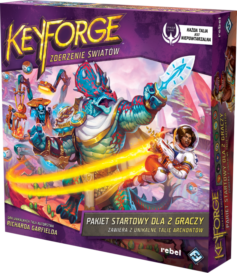 Okładka gry: KeyForge: Zderzenie Światów