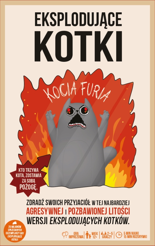Okładka gry: Eksplodujące Kotki: Kocia furia