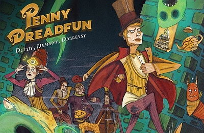 Okładka gry: Penny Dreadfun: Duchy, Demony, Dickensy