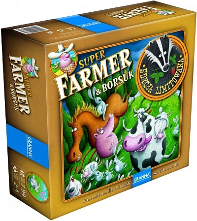 Okładka gry: SuperFarmer i Borsuk