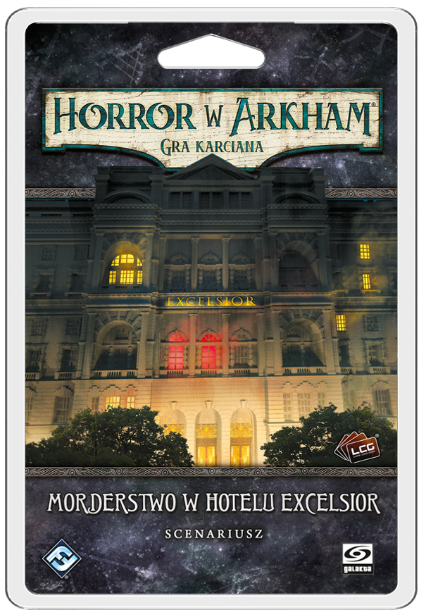 Okładka gry: Horror w Arkham LCG: Morderstwo w Hotelu Excelsior