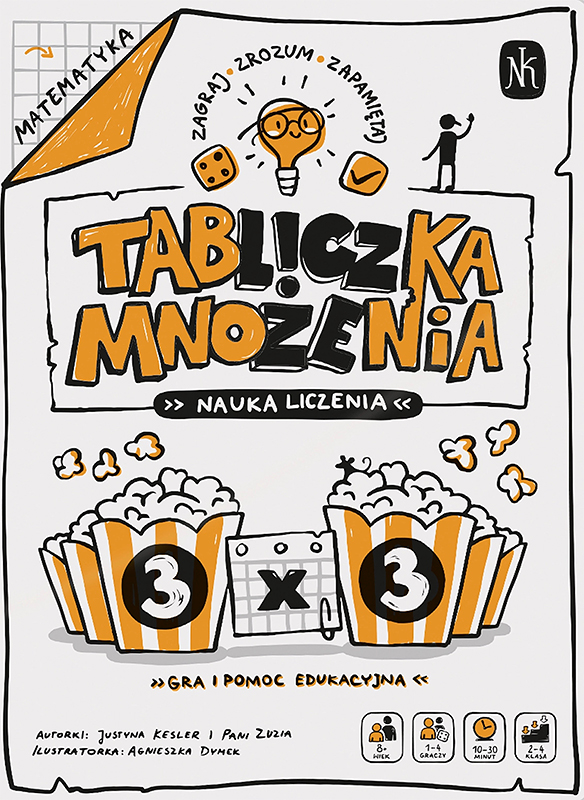 Okładka gry: Tabliczka mnożenia. Nauka liczenia